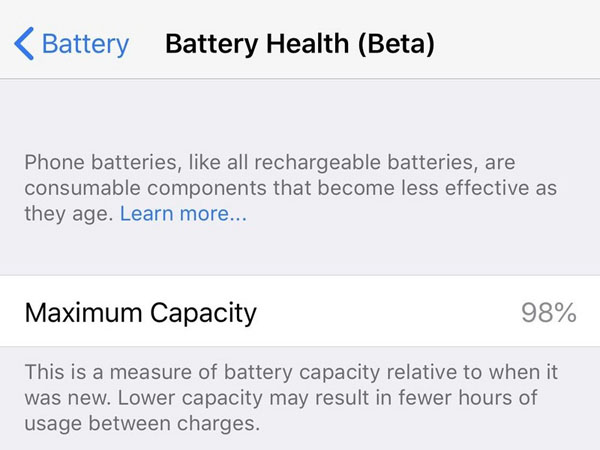 Kiểm tra tình trạng pin iPhone của bạn