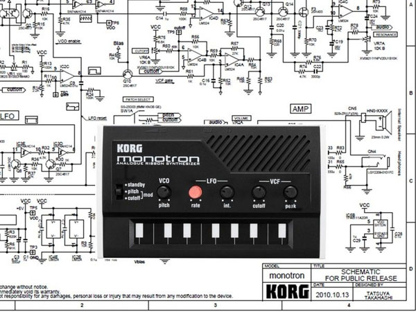 KORG Monotron – Hướng dẫn tháo lắp