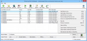 NCH Prism Plus 5.25 chuyển đổi sang tất cả các định dạng video