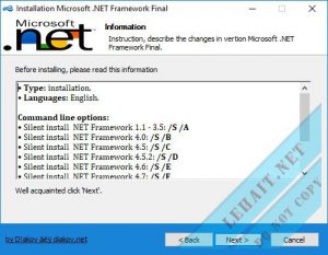 Microsoft Net Framework AIO 1.1 – 4.7.1 Final [ENG]