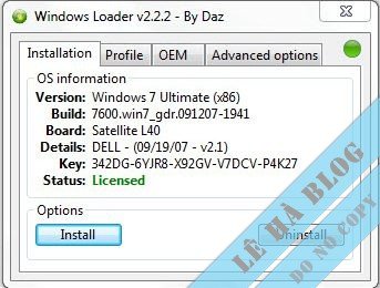 Windows Loader 2.2.2 – Phần Mềm Active Windows 7 Tốt Nhất