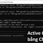 Active Office CMD bằng lệnh thành công 100% Office 2010, 2013, 2016, 2019