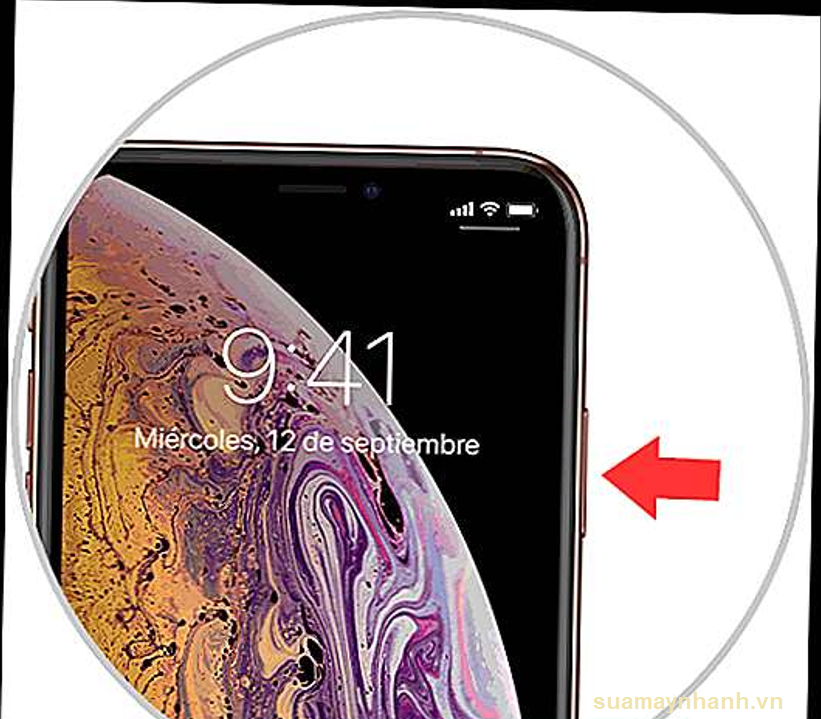 Cách mở nguồn iPhone XS Max - iPhone Xs, X