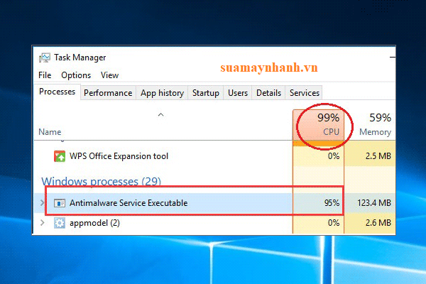 Antimalware service executable là gì - Cách khắc phục lỗi ngốn CPU