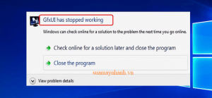 Khắc phục lỗi GfxUI Has Stopped Working trên máy tính Windows 10