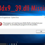Error d3dx9_39.dll - Hướng dẫn từ A-Z cách khắc phục lỗi d3dx9_39.dll