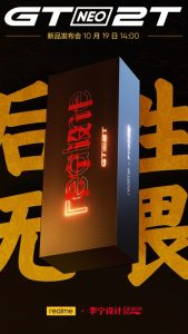 Realme GT Neo2T đã được xác nhận, sẽ đến vào ngày 19 tháng 10